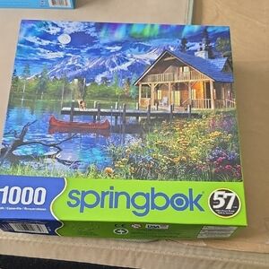 Springbok Cabin Retreat 1000-Piece Puzzle - Multicolor